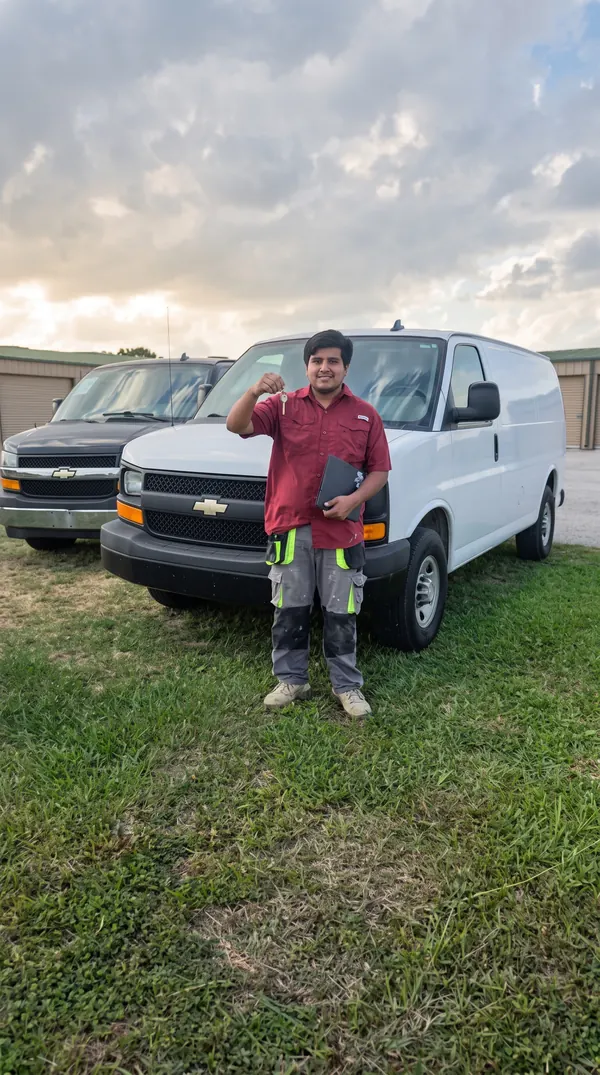 Pick & Ride Auto Sales customer with their new vehicle