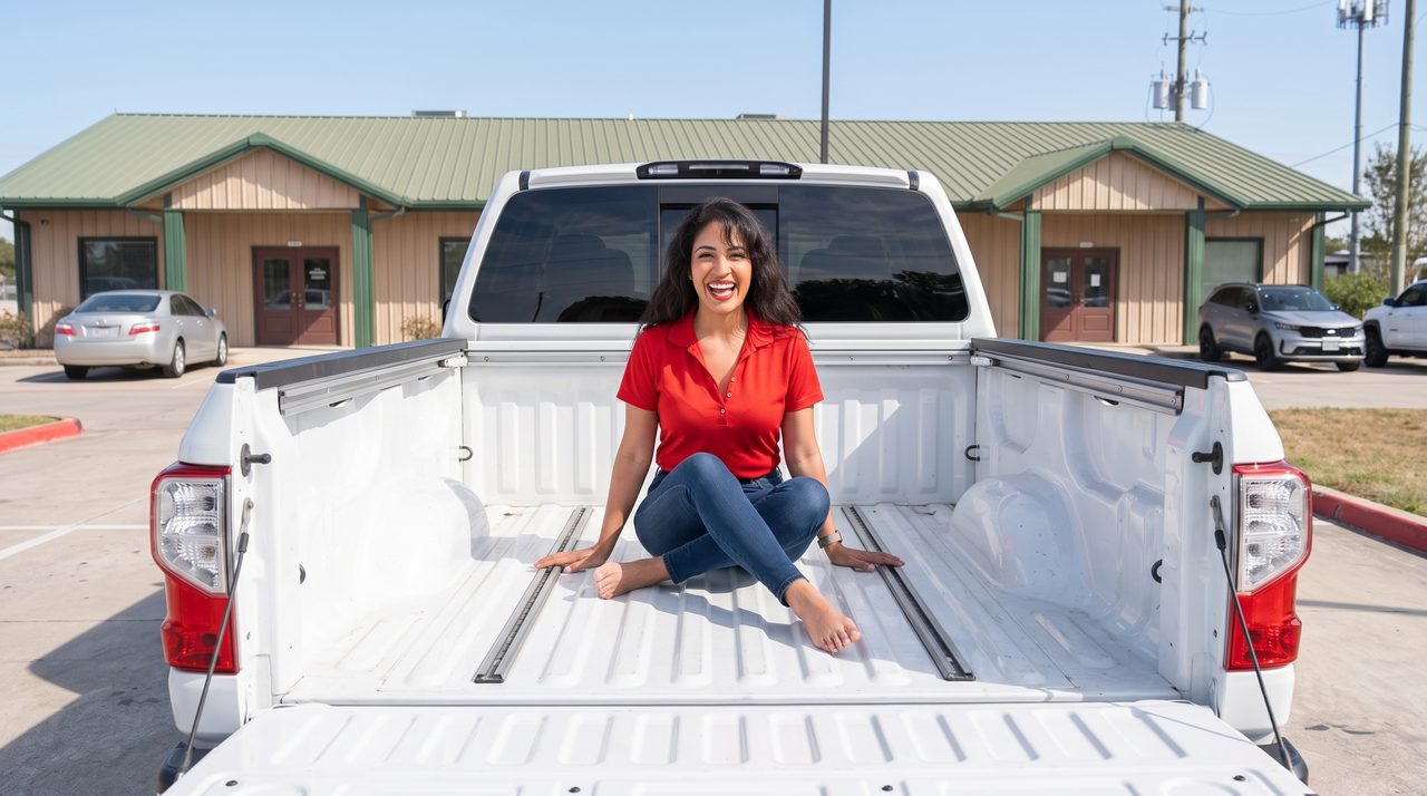 Pick & Ride Auto Sales lot in Houston